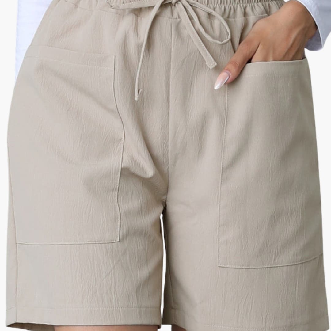 High-Waisted Wide-Leg Shorts for Women with Pockets - Stylish Summer Casual Wear 3