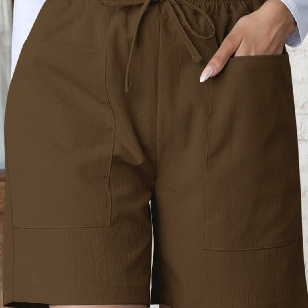 High-Waisted Wide-Leg Shorts for Women with Pockets - Stylish Summer Casual Wear 4