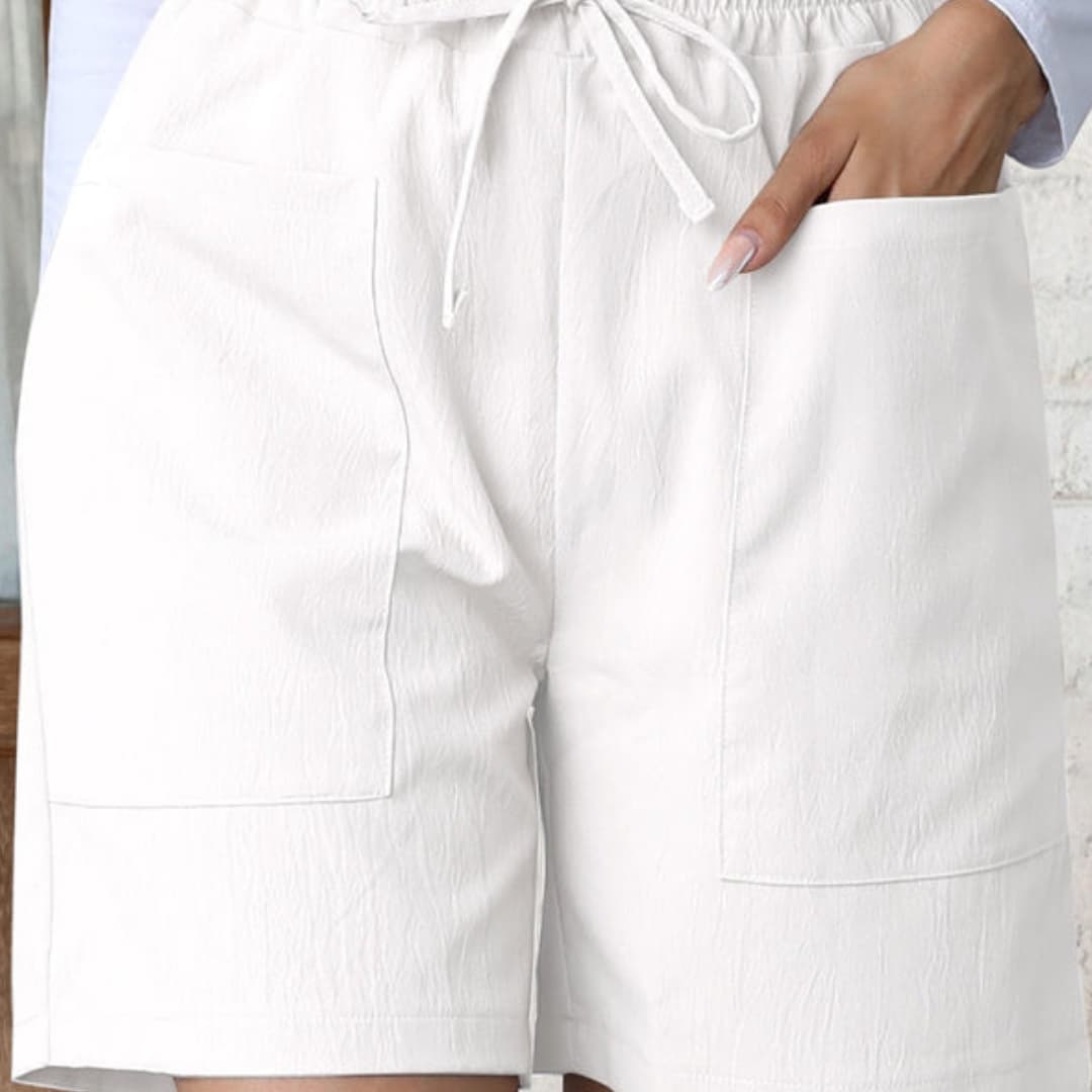High-Waisted Wide-Leg Shorts for Women with Pockets - Stylish Summer Casual Wear 5