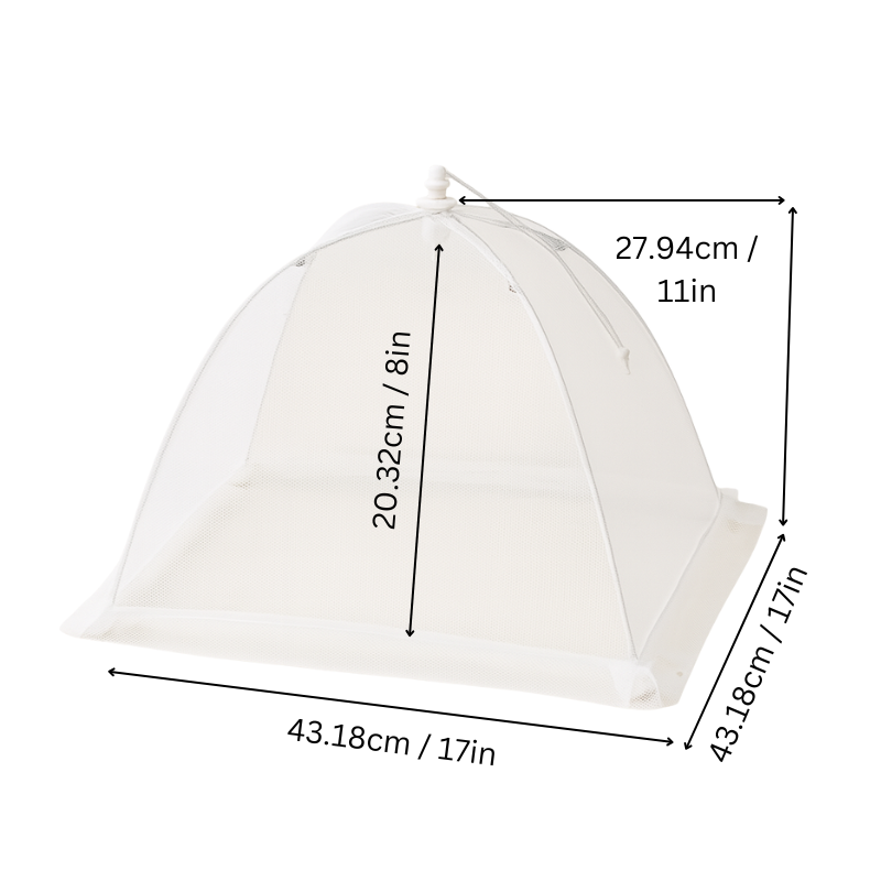 Hopfällbar Nätskärm för Mat – Skyddar Mot Insekter och Damm, Vikbar och Lätt, Perfekt för Utomhusbruk och Camping 1