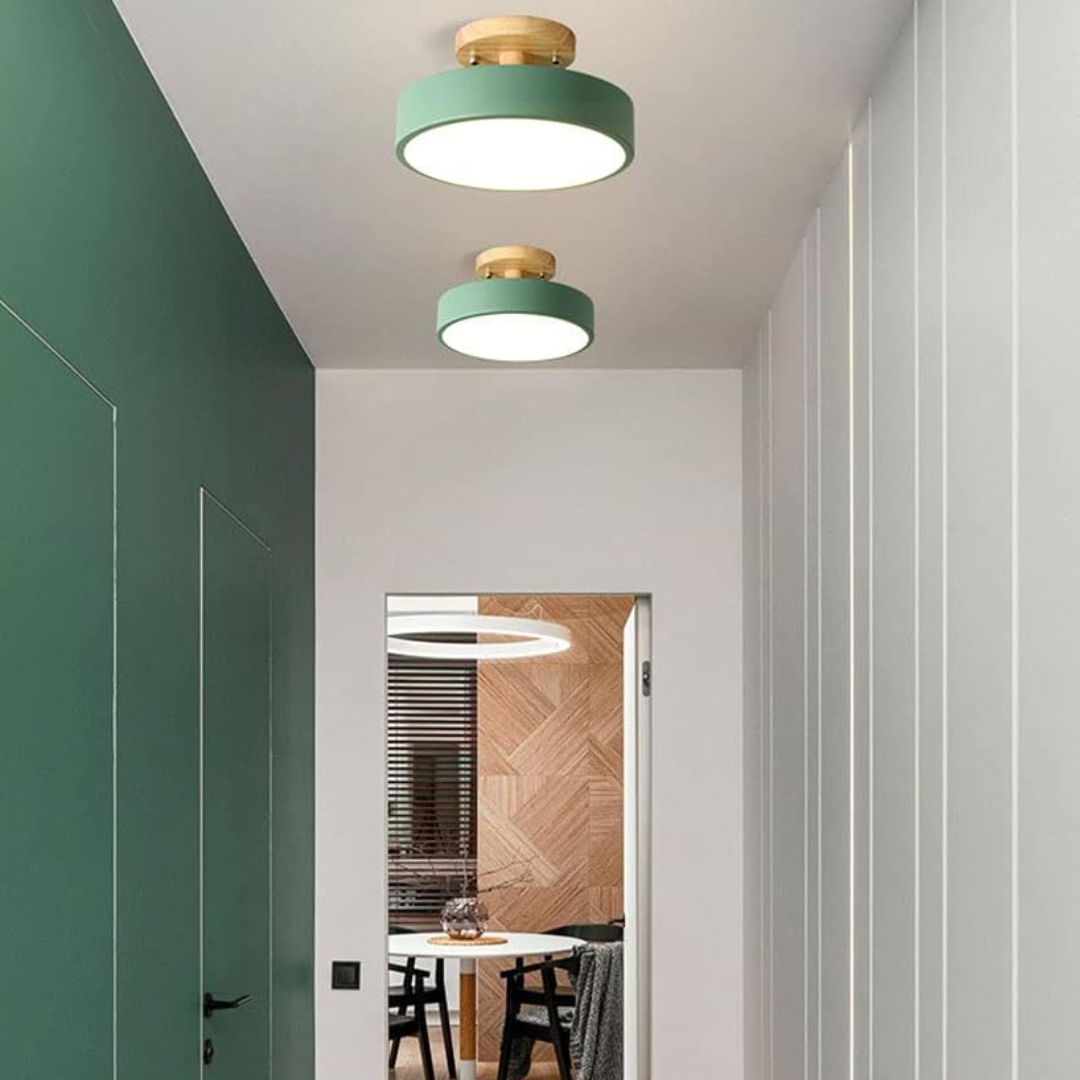 Illumine - LED-taklampa i trä 1