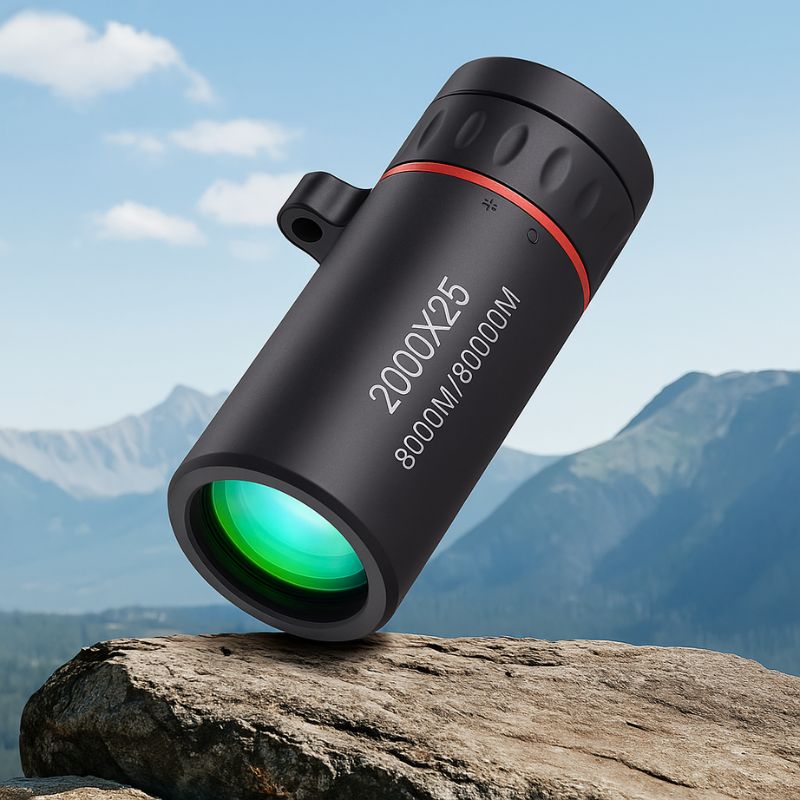Kompakt HD Teleskop med 2000x25 Förstoring – Perfekt för Vandring och Fågelskådning 0