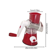 Kompakt SpinChop Köksredskap för Snabb Hackning av Grönsaker – Röd, Blå, Grön, Handsfree Design, ABS och Rostfritt Stål 1