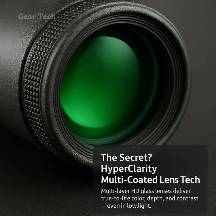 Kompakt monokulär med 45x ultrazoom | HD-objektiv, lätt och perfekt för vandring, fågelskådning och sportevenemang 3