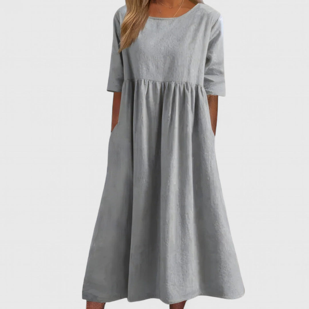 Lightweight Everyday Dress for Warm Weather - Flattering Design with Pockets 6