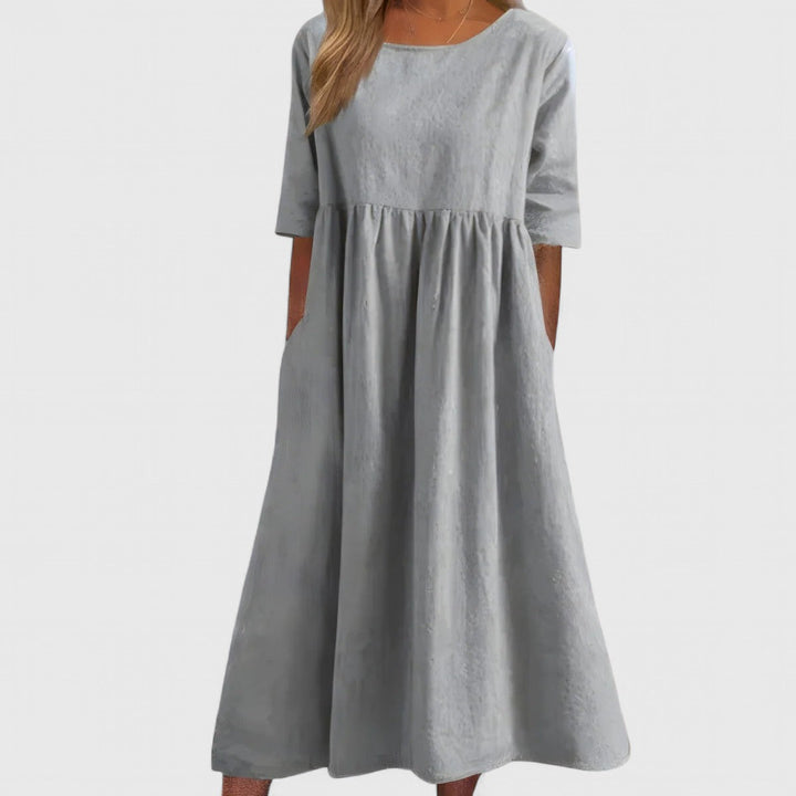 Lightweight Everyday Dress for Warm Weather - Flattering Design with Pockets 6