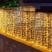 Ljuskrans | Soldriven istappbelysning för utomhusdekoration 2