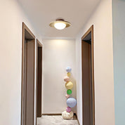 Lyonea - Minimalistisk LED-taklampa i travertin 3