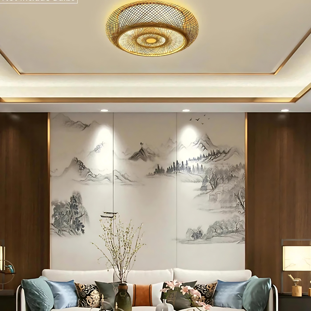 Maelira - Taklampa i naturlig bambu 1