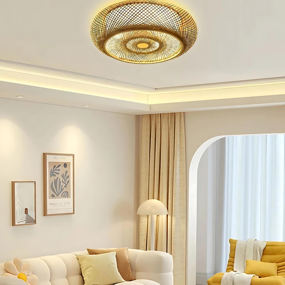 Maelira - Taklampa i naturlig bambu 3