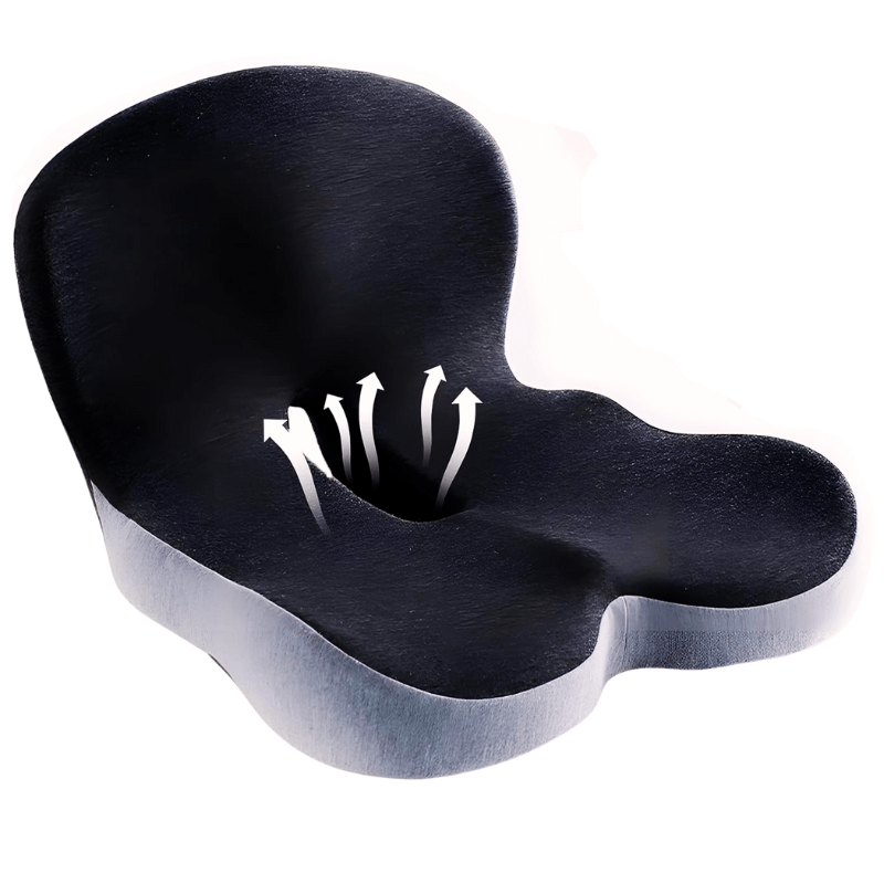 Memory Foam Seat Cushion with Non-Slip Base for Comfortable Sitting and Posture Support 4