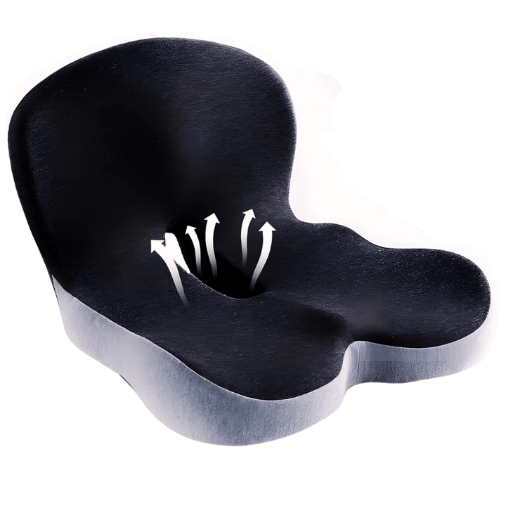 Memory Foam Seat Cushion with Non-Slip Base for Comfortable Sitting and Posture Support 4