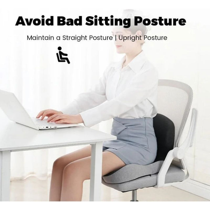 Memory Foam Seat Cushion with Non-Slip Base for Comfortable Sitting and Posture Support 8