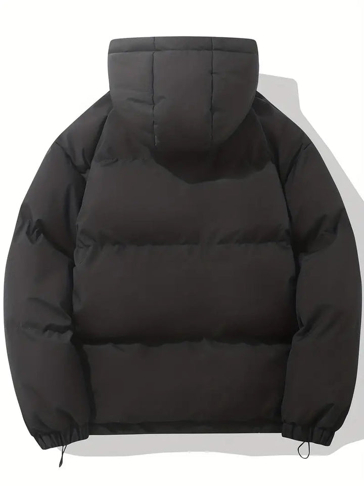 Mens Winter Jackets Elegant Hooded Quilted Jacket for Winter Warmth, Stylish Winter Coat with Functional Hood 5