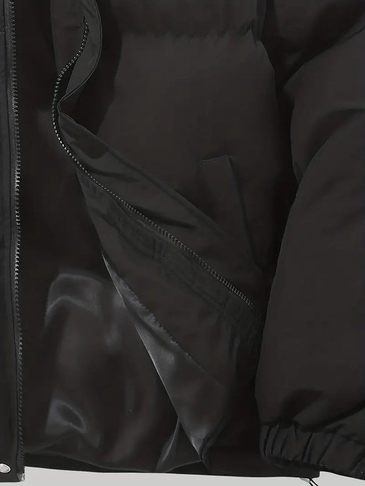 Mens Winter Jackets Elegant Hooded Quilted Jacket for Winter Warmth, Stylish Winter Coat with Functional Hood 8