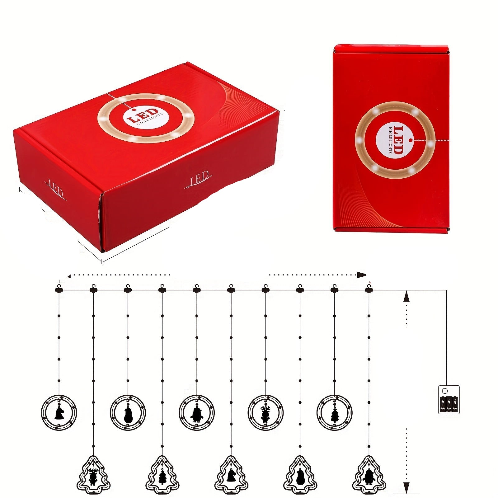 MerryCircle – Önskering LED-lampa med roterande färgeffekt 0