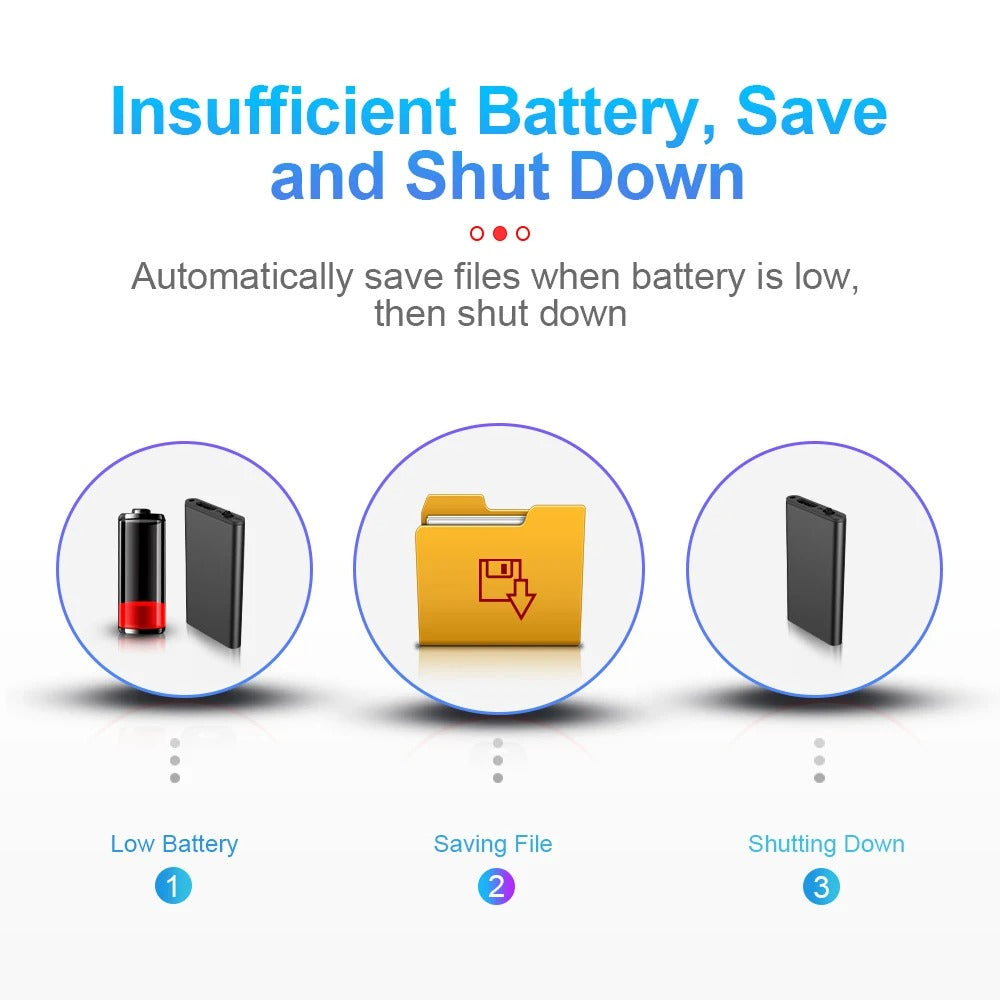 Mini dold röstinspelare – spionutrustning liten ljudinspelningsenhet 7