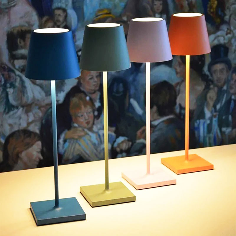 Modern uppladdningsbar trådlös LED-bordslampa | Bärbar belysning för hem, kontor och utomhusbruk 10