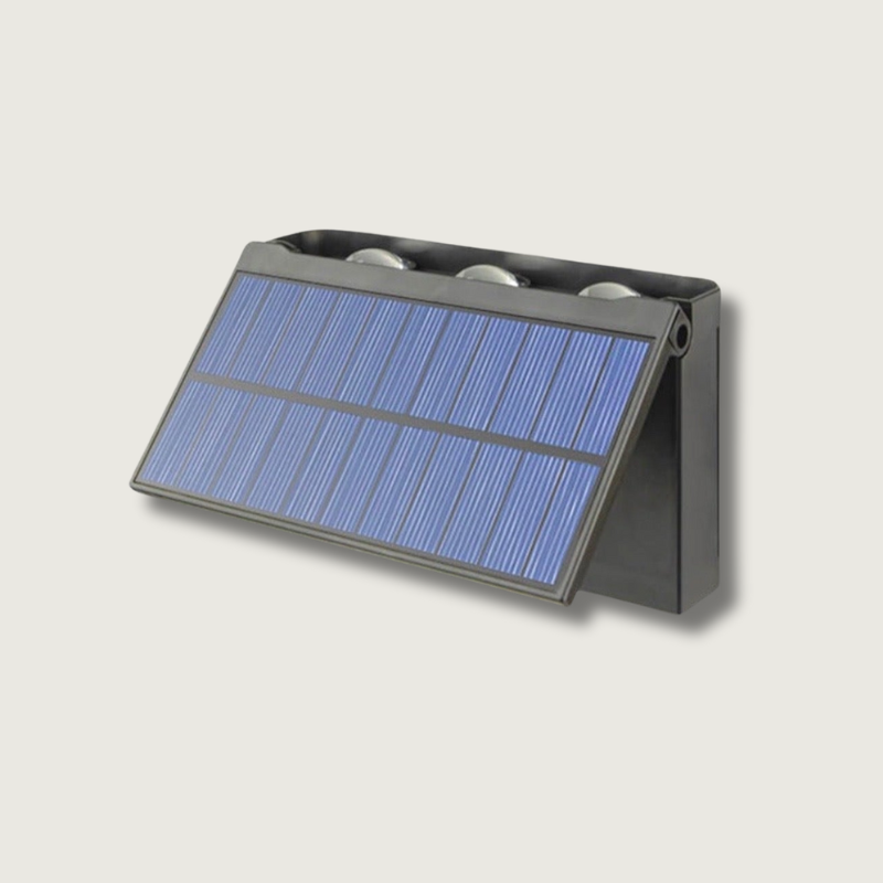 MotionBeam Utomhusvägglampa med Rörelsesensor och Solenergi – Väderbeständig Belysning 1