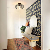 Nerassa - Modern industriell fågelburstaklampa svart 3