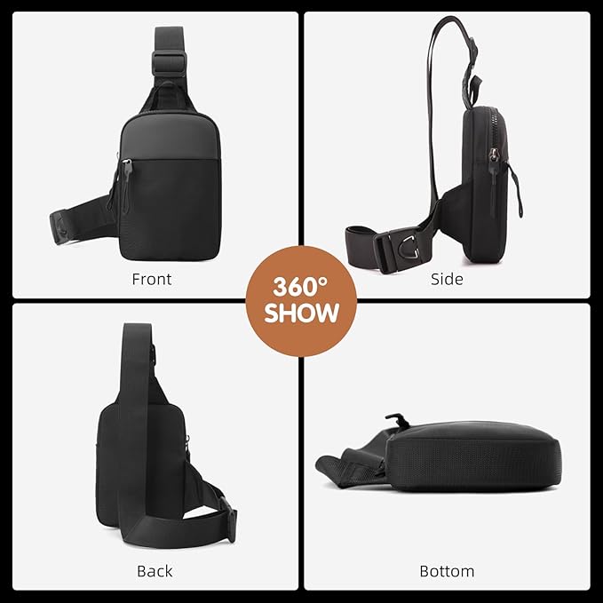 Noah | Vattentät axelremsväska i canvas för resor och vandring 1