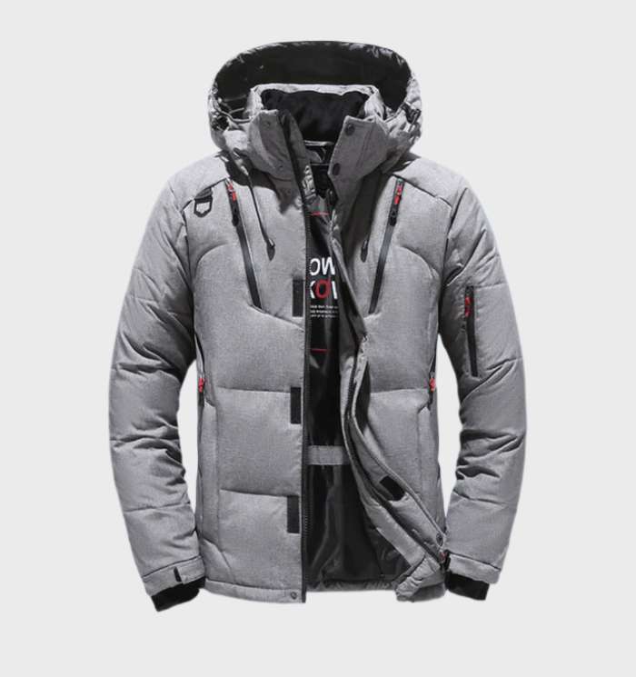 Nordfall - Tjockfodrad, vattentät och vindtät parka vinterjacka med fleece 2