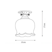 Offentlig - Vintage blomformad taklampa 3