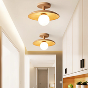 Orb - Taklampa i trä med LED-belysning 3