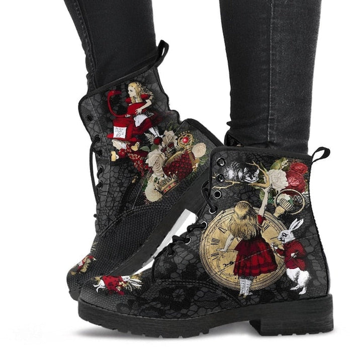 Orthopedic Arch Support Flower Skull Winter Boots for Women 1