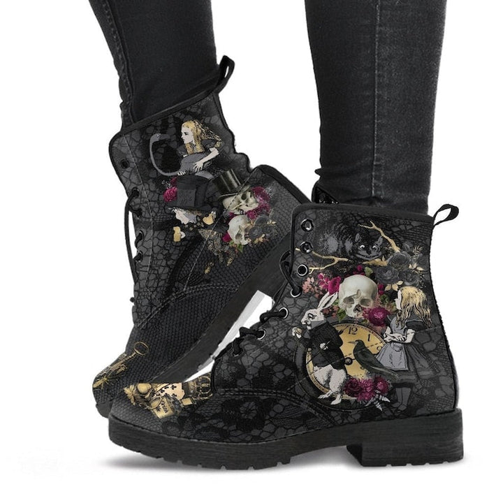Orthopedic Arch Support Flower Skull Winter Boots for Women 4