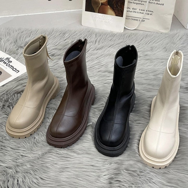 Orthopedic Arch Support Platform Ankle Boots for Women Casual Comfort 1