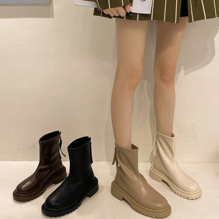 Orthopedic Arch Support Platform Ankle Boots for Women Casual Comfort 2
