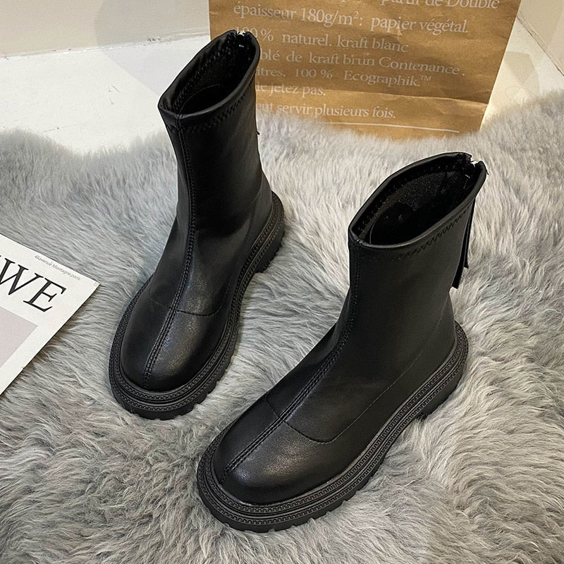 Orthopedic Arch Support Platform Ankle Boots for Women Casual Comfort 4