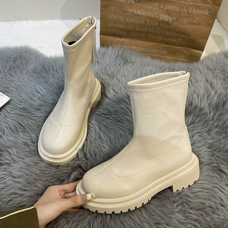 Orthopedic Arch Support Platform Ankle Boots for Women Casual Comfort 5