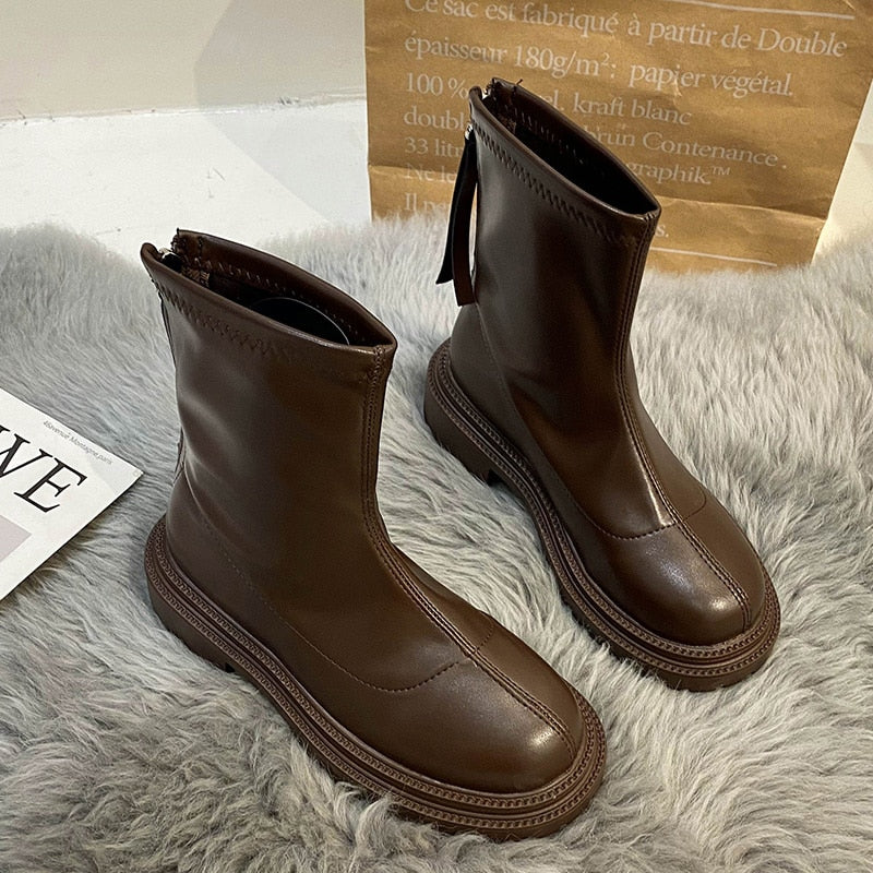 Orthopedic Arch Support Platform Ankle Boots for Women Casual Comfort 8