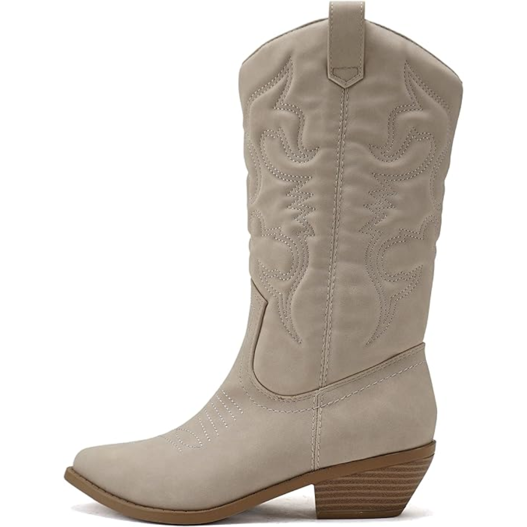 Orthopedic Arch Support Pointed Toe Western Cowboy Boots for Women - Stylish and Comfortable Footwear 0