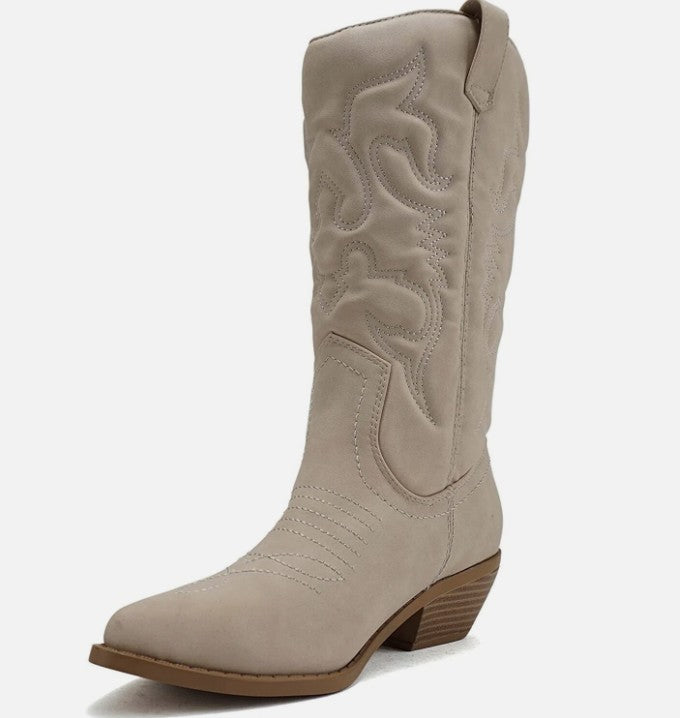 Orthopedic Arch Support Pointed Toe Western Cowboy Boots for Women - Stylish and Comfortable Footwear 1