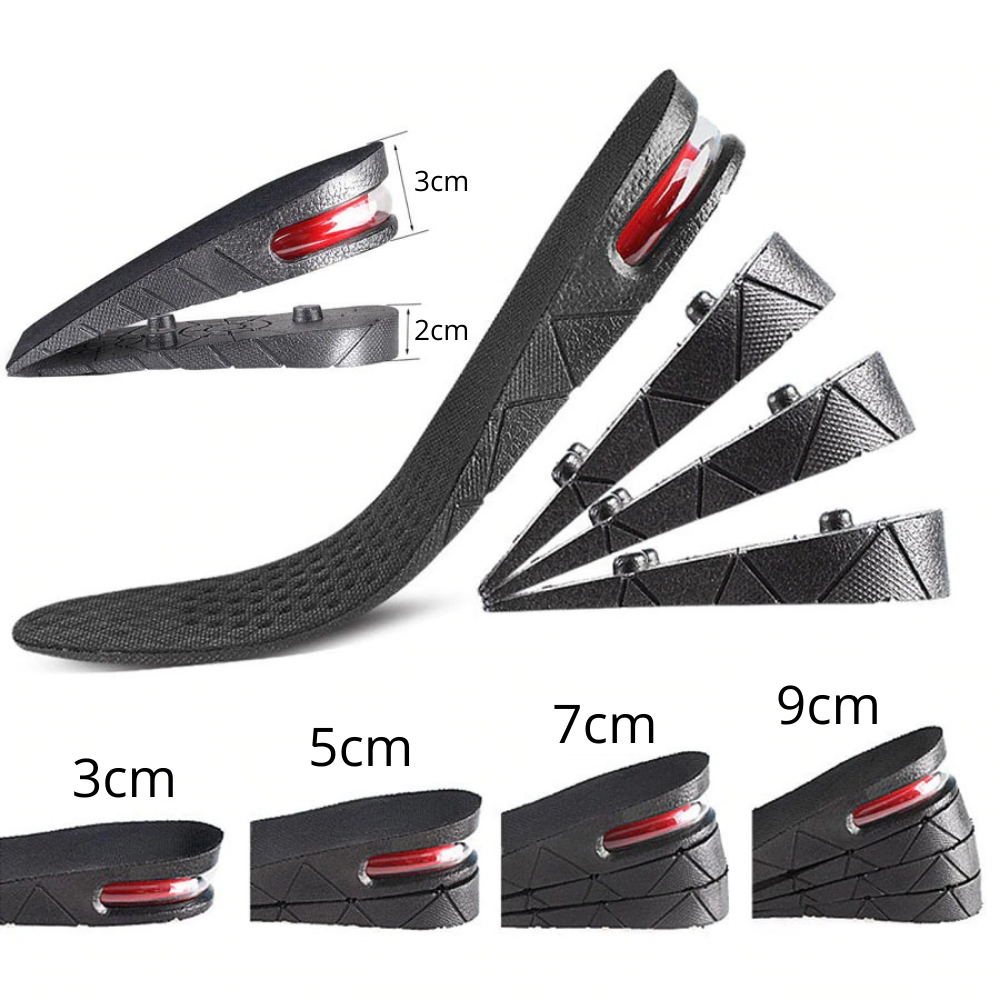 Orthopedic Height Increasing Insoles with Adjustable Arch Support for Extra Comfort 0