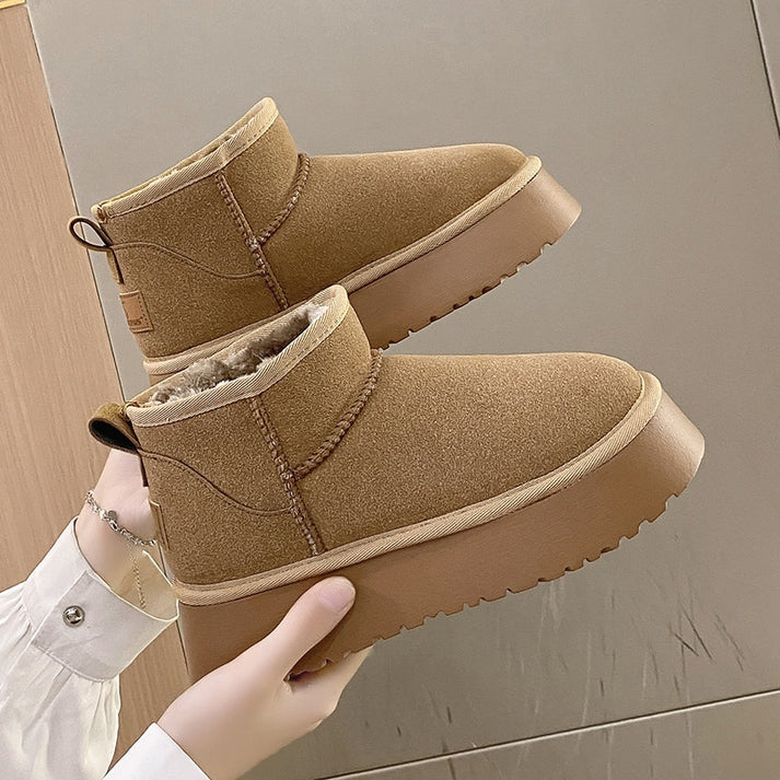 Orthopedic Kaycee Suede Snow Boots with Arch Support for Women 4