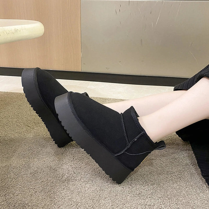 Orthopedic Kaycee Suede Snow Boots with Arch Support for Women 8
