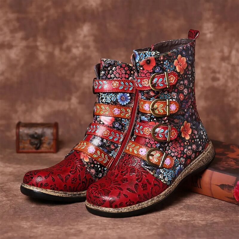 Orthopedic Leather Boots for Women with Arch Support Stylish Comfort 1
