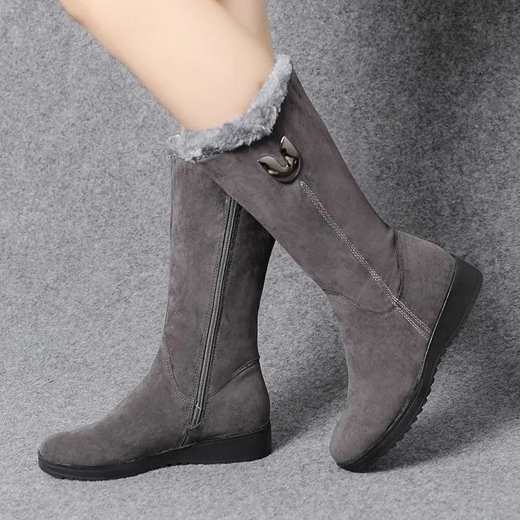 Orthopedic Mid-Calf Boots with Arch Support for Women Stylish Warm Winter Footwear 1