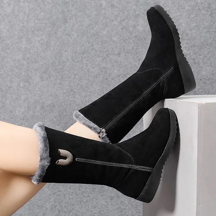 Orthopedic Mid-Calf Boots with Arch Support for Women Stylish Warm Winter Footwear 7