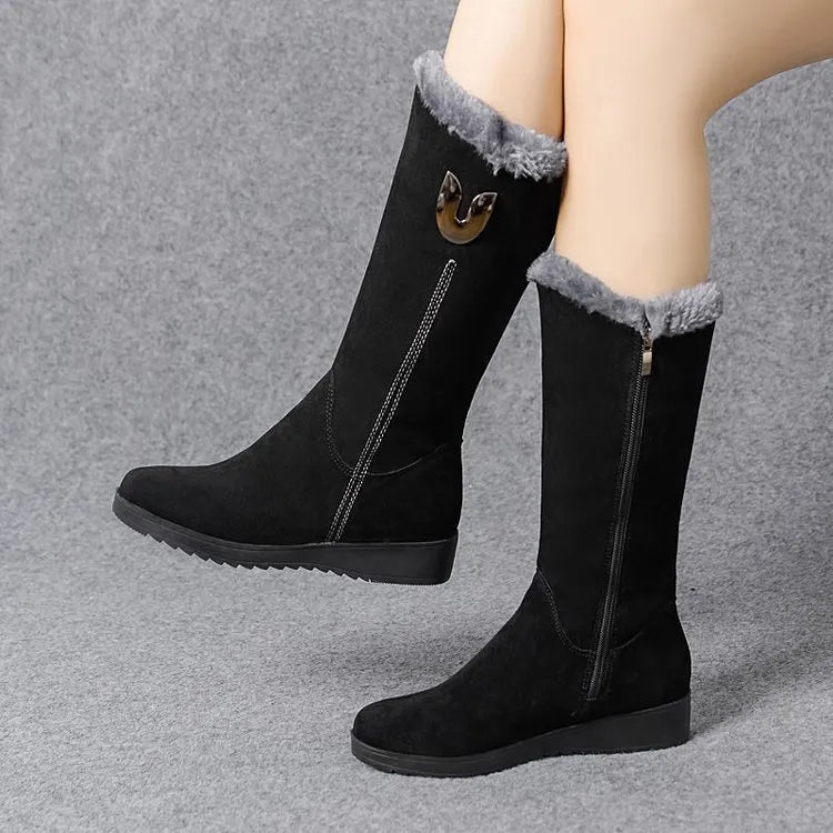 Orthopedic Mid-Calf Boots with Arch Support for Women Stylish Warm Winter Footwear 8