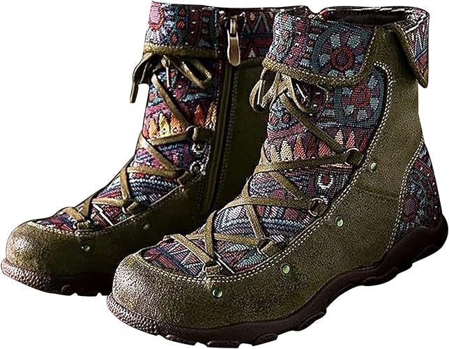 Orthopedic Retro Bohemian Boots for Women with Arch Support 4