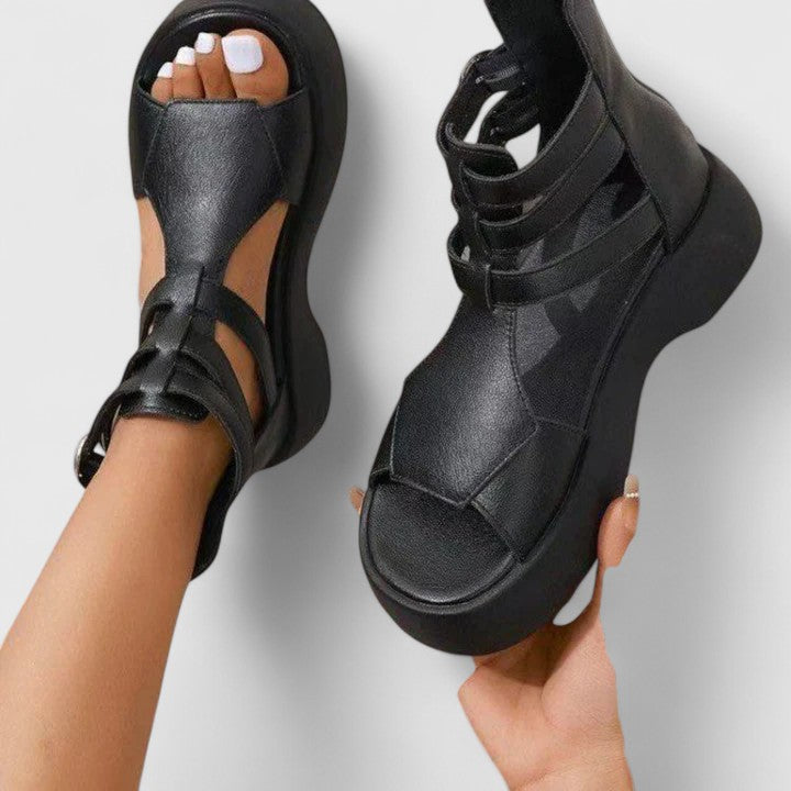 Orthopedic Sandals for Women with Arch Support & Adjustable Multi-Strap Design - Comfortable Summer Footwear 0