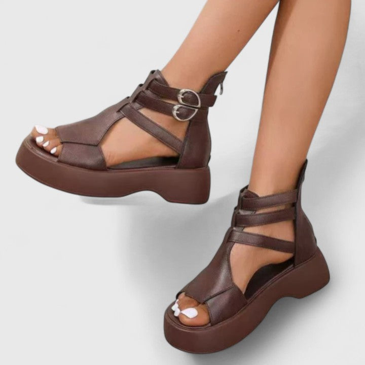 Orthopedic Sandals for Women with Arch Support & Adjustable Multi-Strap Design - Comfortable Summer Footwear 1