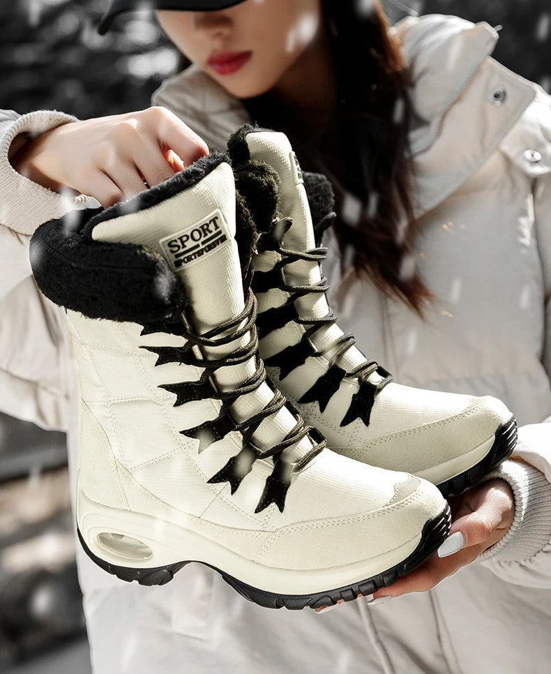 Orthopedic Snow Boots with Arch Support for Women Waterproof Warm Winter Footwear 4