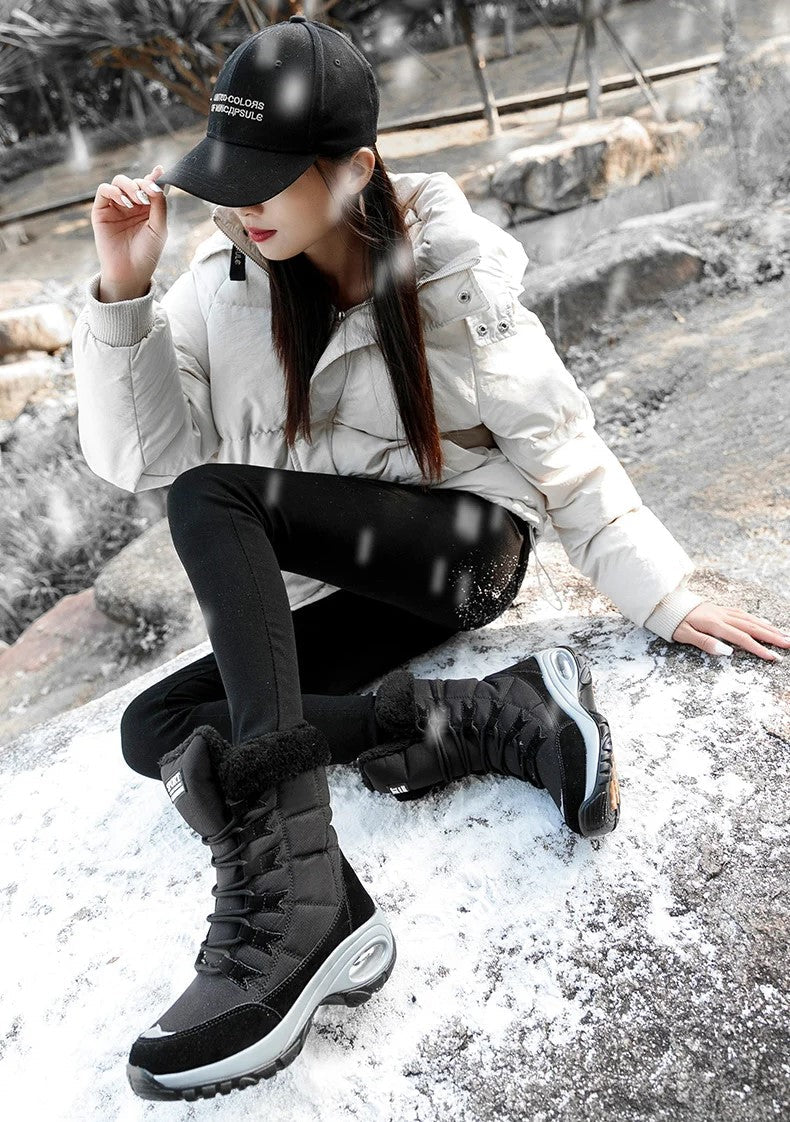 Orthopedic Snow Boots with Arch Support for Women Waterproof Warm Winter Footwear 6