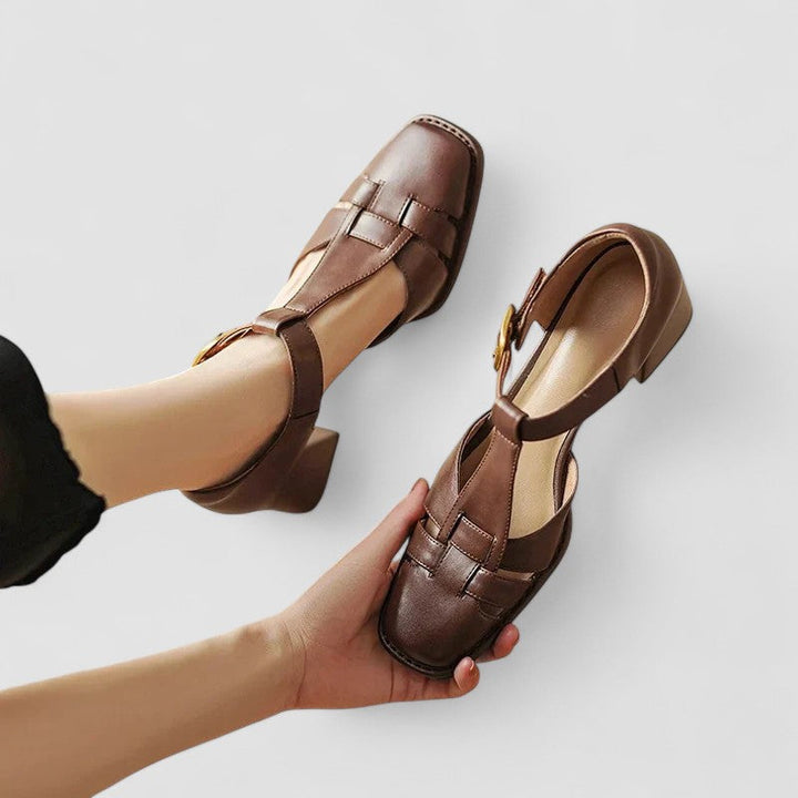 Orthopedic T-Strap Block Heels for Women - Comfortable and Stylish Footwear 5